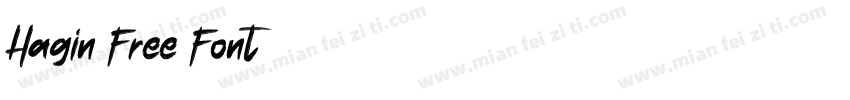 Hagin Free Font字体转换